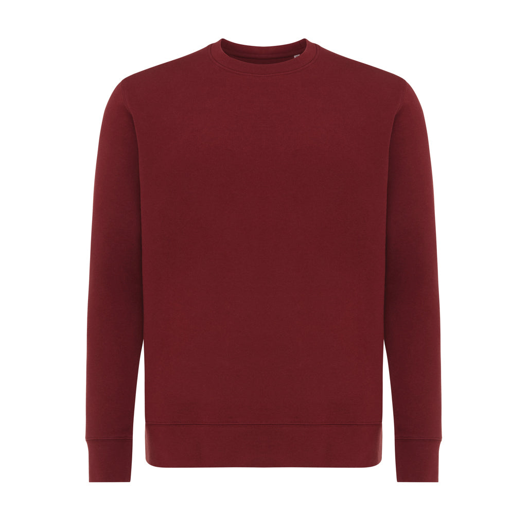 IQONIQ Etosha Lightweight Sweater aus recycelter Baumwolle – burgunderrot