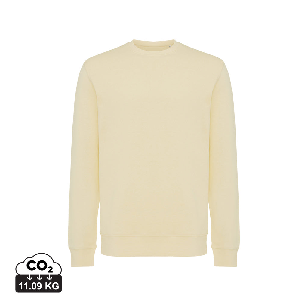 IQONIQ Etosha Lightweight Sweater aus recycelter Baumwolle – cream yellow