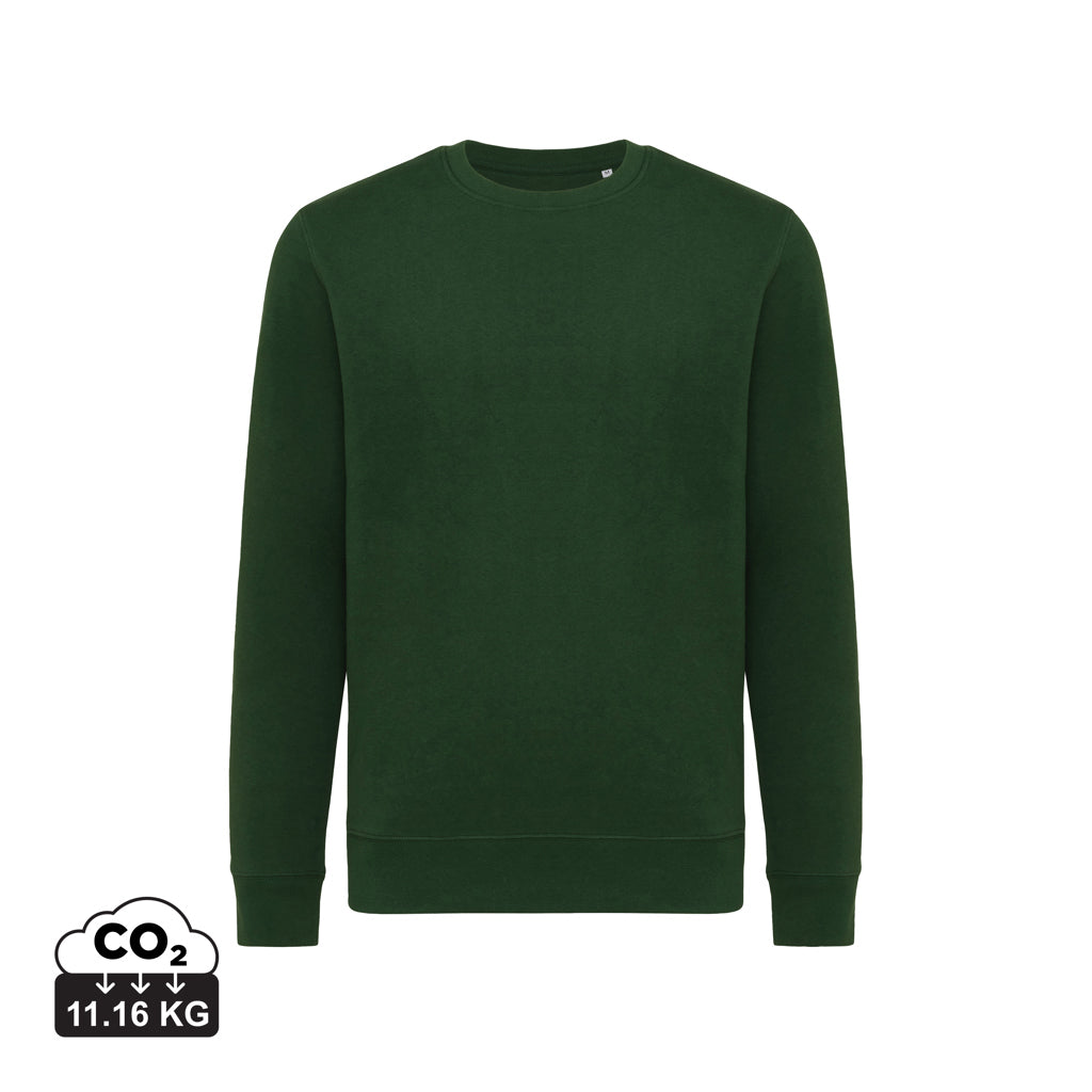 IQONIQ Etosha Lightweight Sweater aus recycelter Baumwolle – forest green