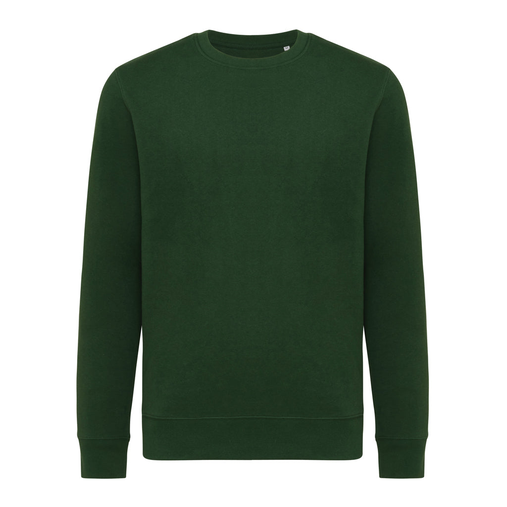 IQONIQ Etosha Lightweight Sweater aus recycelter Baumwolle – forest green