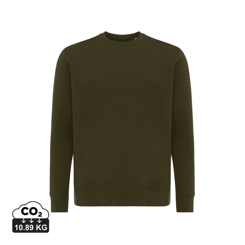 IQONIQ Etosha Lightweight Sweater aus recycelter Baumwolle – khaki