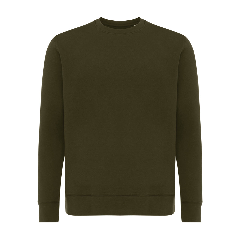 IQONIQ Etosha Lightweight Sweater aus recycelter Baumwolle – khaki