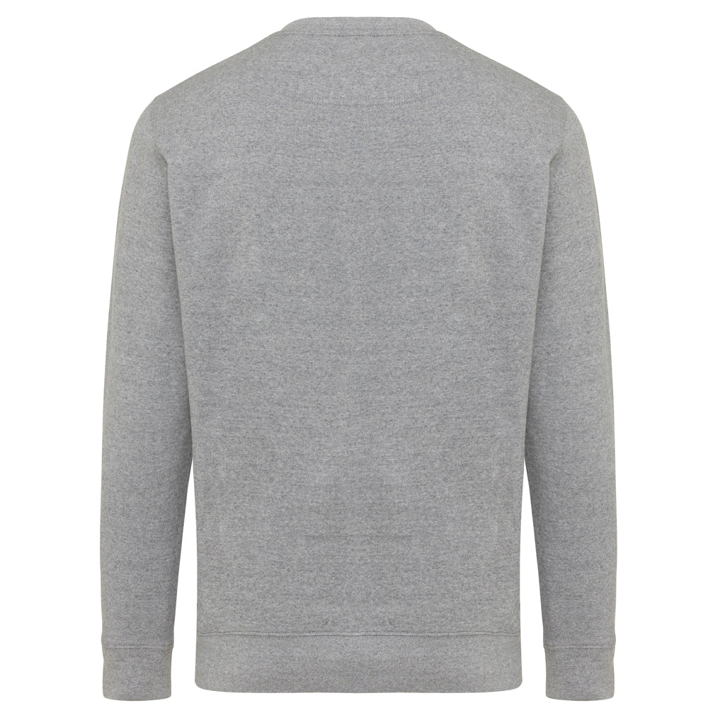 IQONIQ Etosha Lightweight Sweater aus recycelter Baumwolle – light heather anthracite