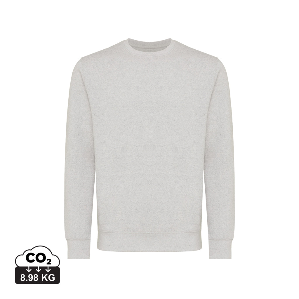 IQONIQ Etosha Lightweight Sweater aus recycelter Baumwolle – light heather grey