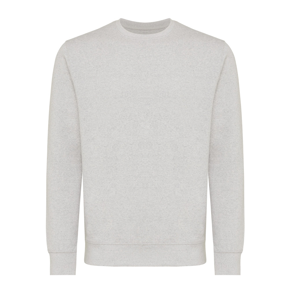 IQONIQ Etosha Lightweight Sweater aus recycelter Baumwolle – light heather grey