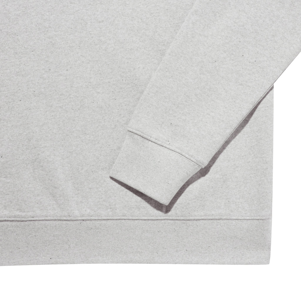 IQONIQ Etosha Lightweight Sweater aus recycelter Baumwolle – light heather grey