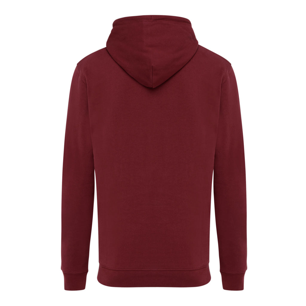 IQONIQ Jasper Hoodie aus recycelter Baumwolle – burgunderrot