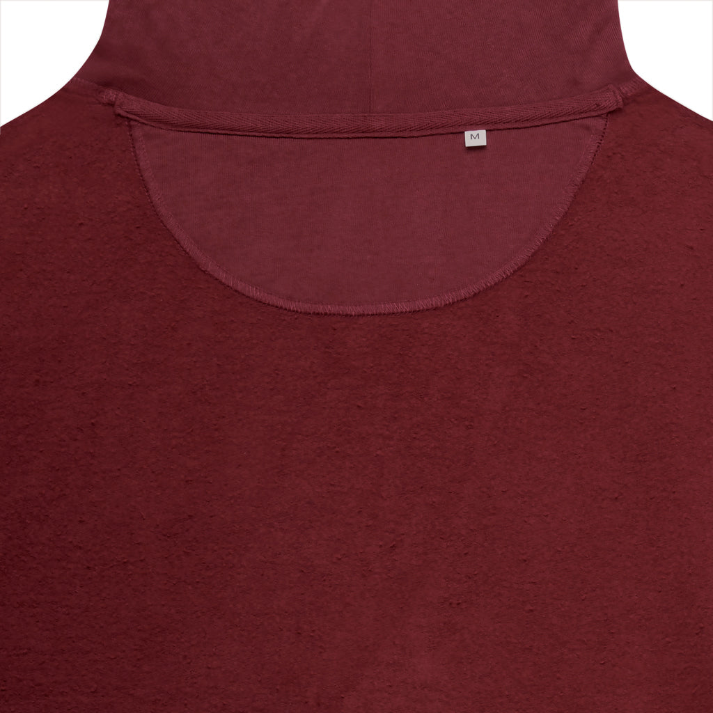 IQONIQ Jasper Hoodie aus recycelter Baumwolle – burgunderrot
