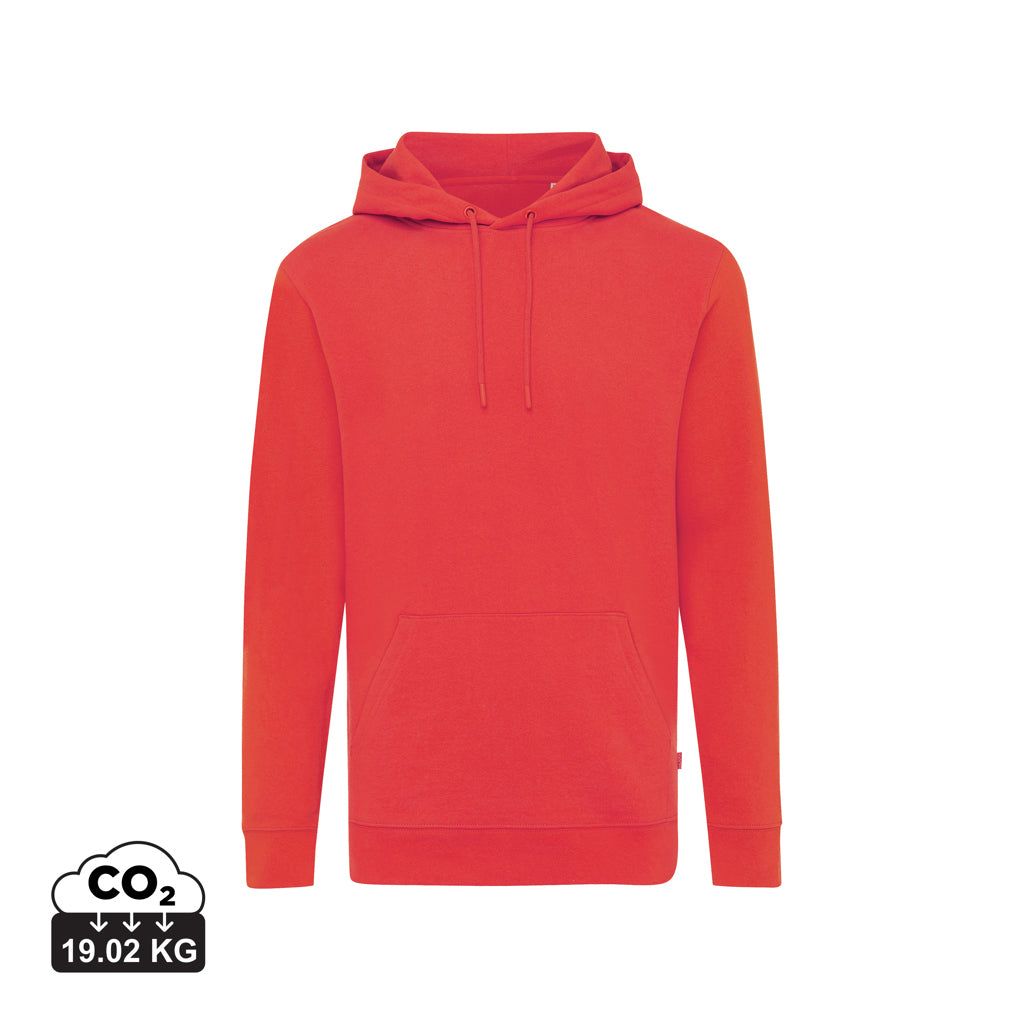 IQONIQ Jasper Hoodie aus recycelter Baumwolle – luscious red