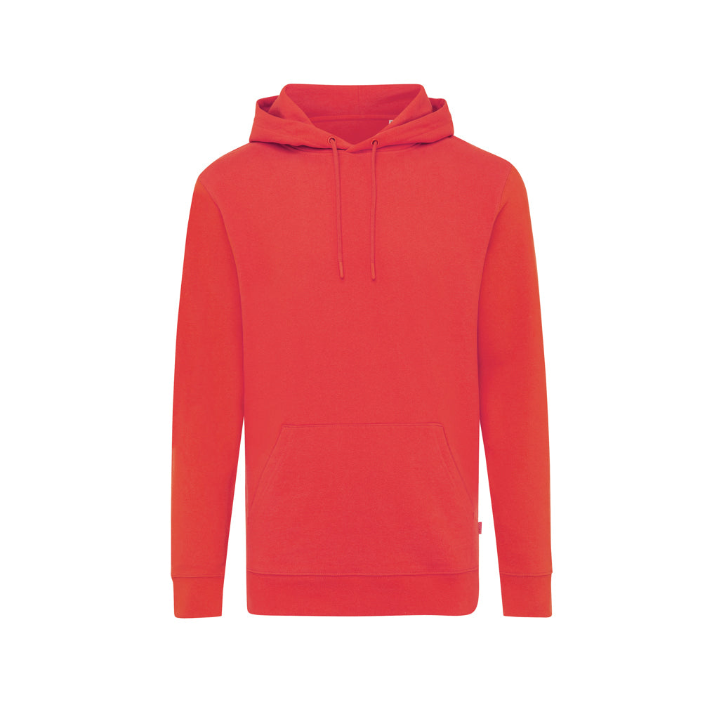 IQONIQ Jasper Hoodie aus recycelter Baumwolle – luscious red