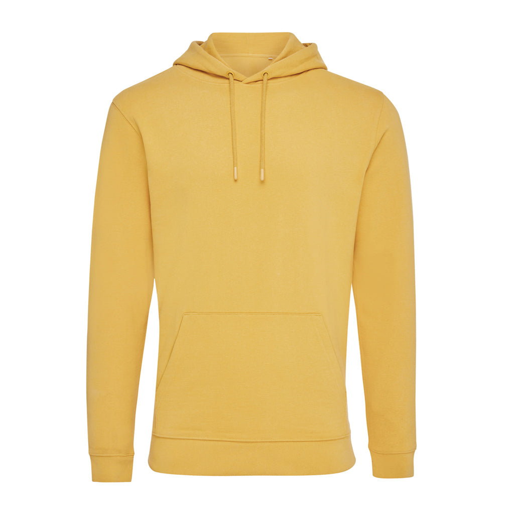 IQONIQ Jasper Hoodie aus recycelter Baumwolle – ochre yellow