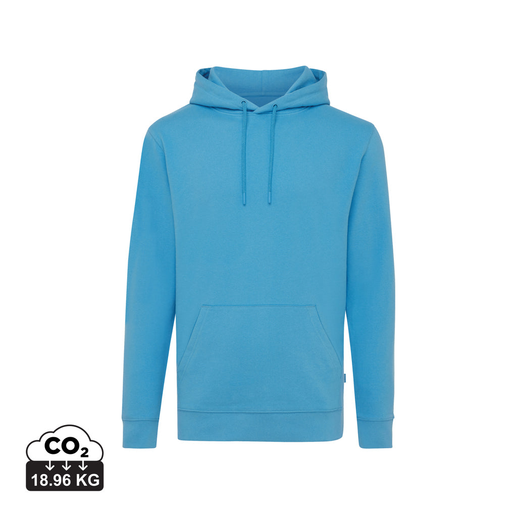 IQONIQ Jasper Hoodie aus recycelter Baumwolle – tranquil blue