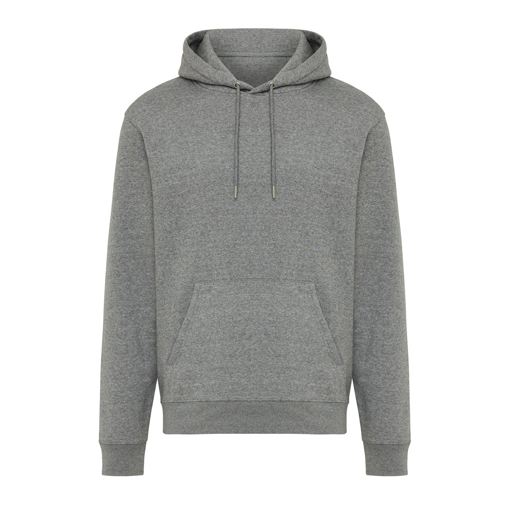 IQONIQ Joshua Hoodie aus recycelter Baumwolle – light heather anthracite