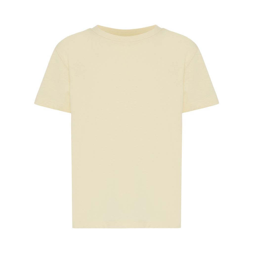 IQONIQ Koli Kids T-Shirt aus recycelter Baumwolle – cream yellow