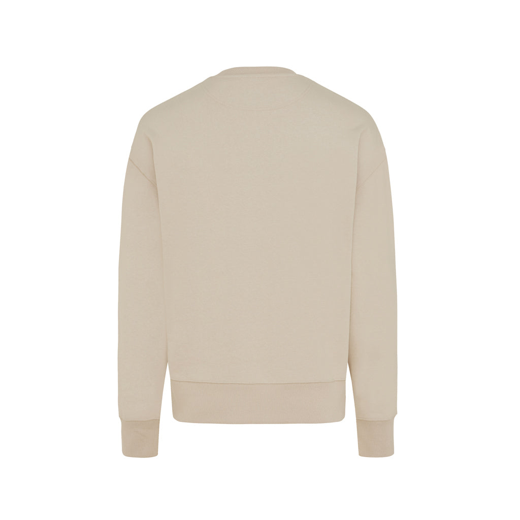 IQONIQ Kruger Relax-Rundhals-Sweater aus recycelt. Baumwolle – desert