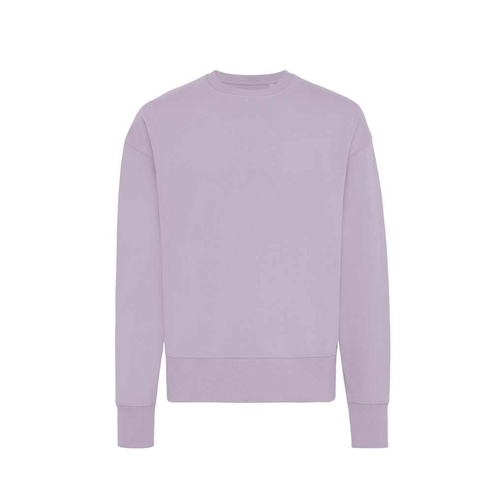 IQONIQ Kruger Relax-Rundhals-Sweater aus recycelt. Baumwolle – lavender