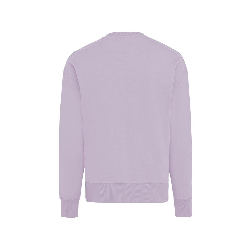 IQONIQ Kruger Relax-Rundhals-Sweater aus recycelt. Baumwolle – lavender