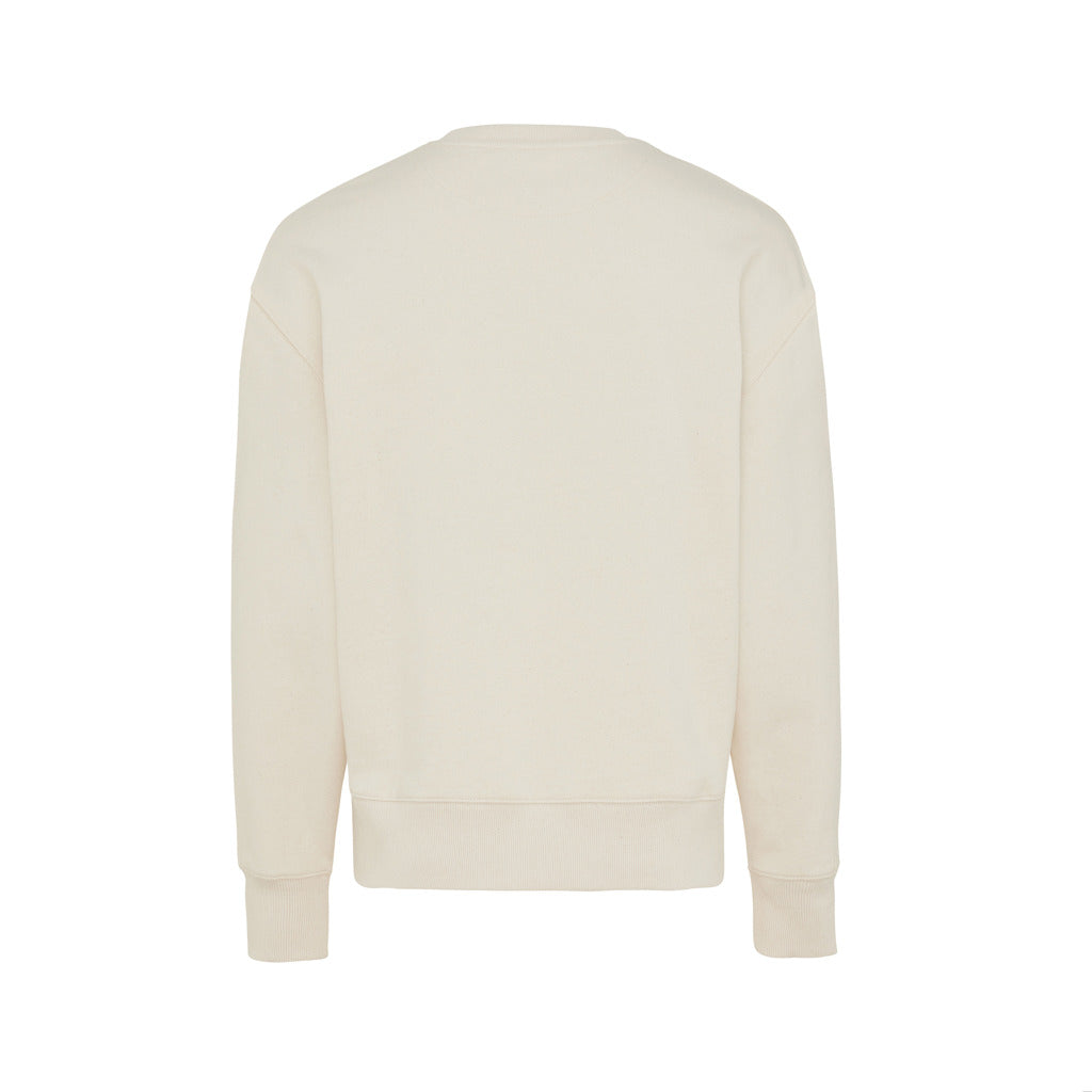 IQONIQ Kruger Relax-Rundhals-Sweater aus recycelt. Baumwolle – natural raw