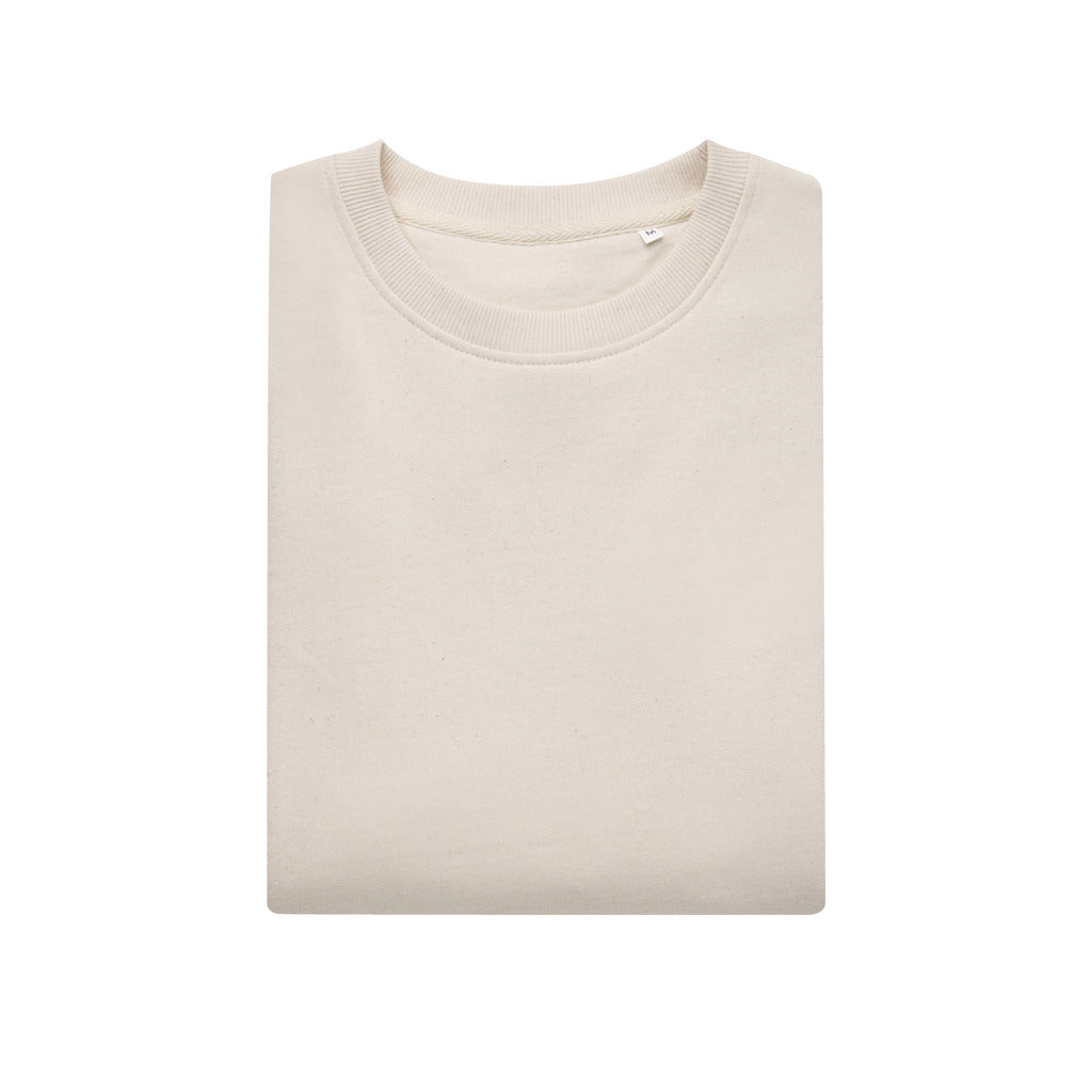 IQONIQ Kruger Relax-Rundhals-Sweater aus recycelt. Baumwolle – natural raw