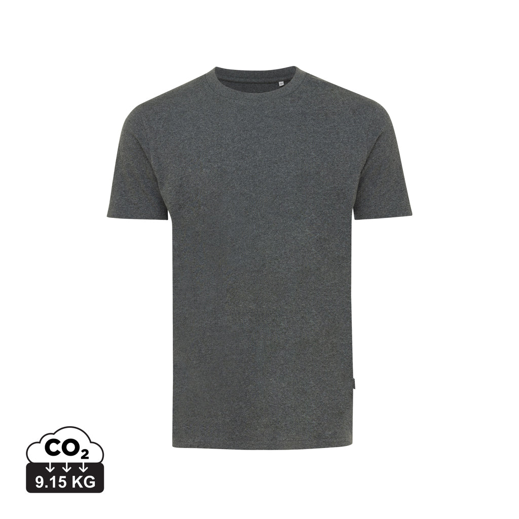 IQONIQ Manuel ungefärbtes T-Shirt aus recycelter Baumwolle – heather anthracite
