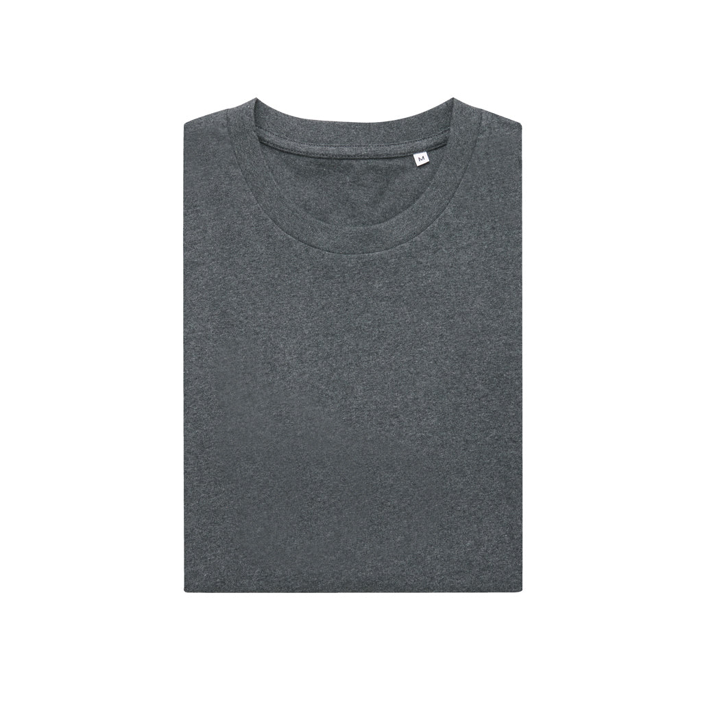 IQONIQ Manuel ungefärbtes T-Shirt aus recycelter Baumwolle – heather anthracite