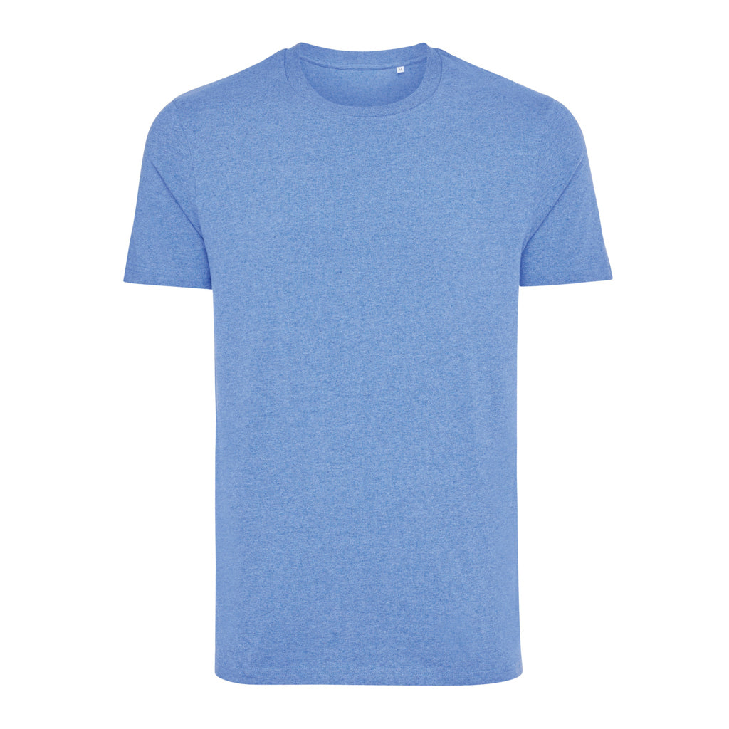 IQONIQ Manuel ungefärbtes T-Shirt aus recycelter Baumwolle – heather blue