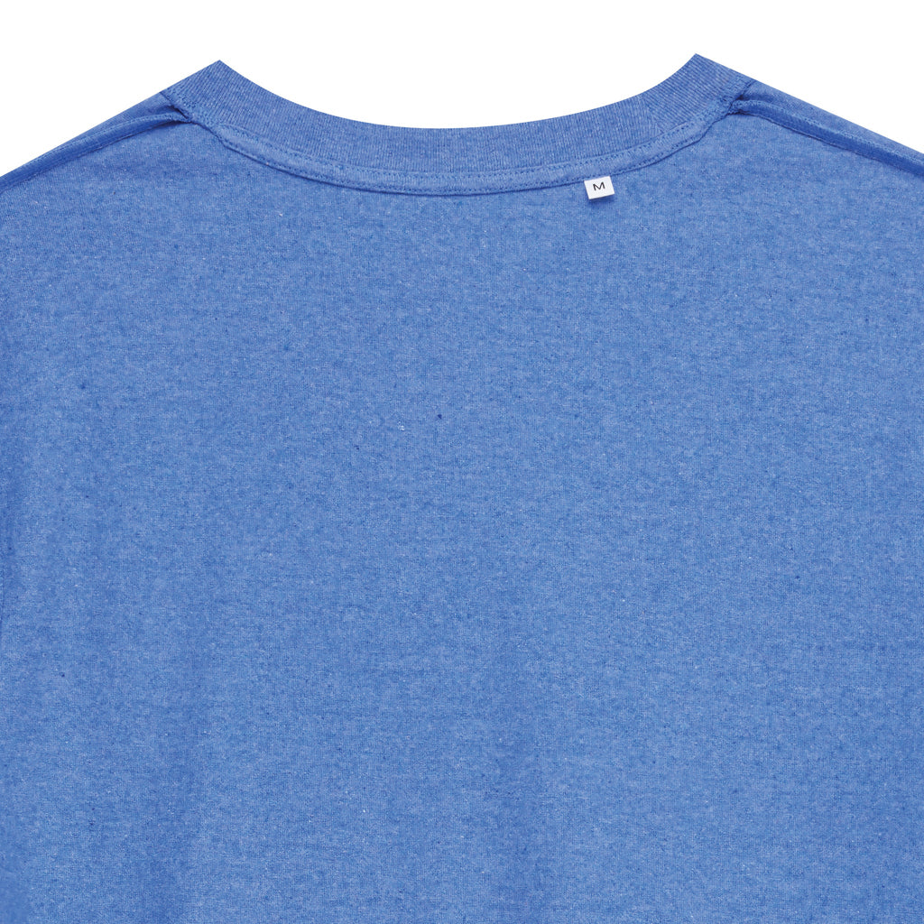 IQONIQ Manuel ungefärbtes T-Shirt aus recycelter Baumwolle – heather blue