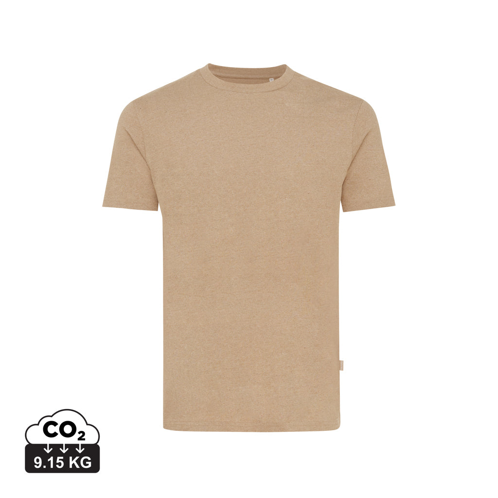 IQONIQ Manuel ungefärbtes T-Shirt aus recycelter Baumwolle – heather brown