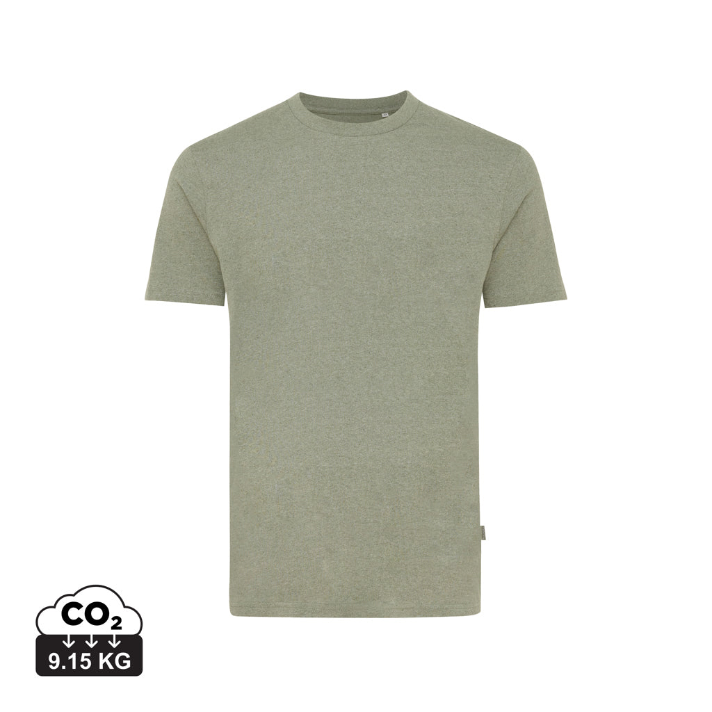 IQONIQ Manuel ungefärbtes T-Shirt aus recycelter Baumwolle – heather green
