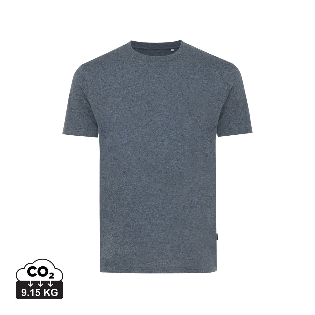 IQONIQ Manuel ungefärbtes T-Shirt aus recycelter Baumwolle – heather navy