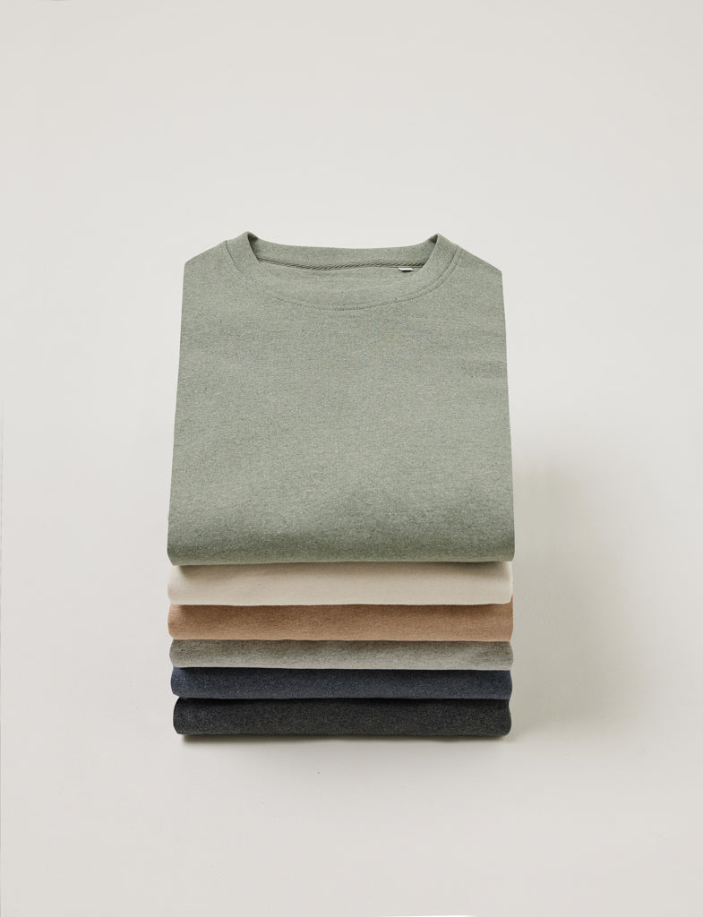IQONIQ Manuel ungefärbtes T-Shirt aus recycelter Baumwolle