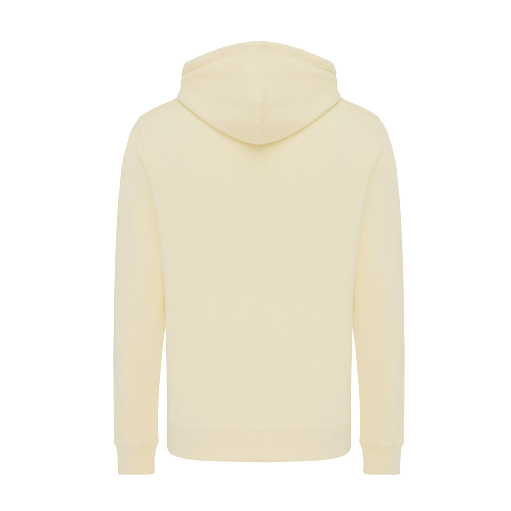 IQONIQ Rila Lightweight Hoodie aus recycelter Baumwolle – cream yellow