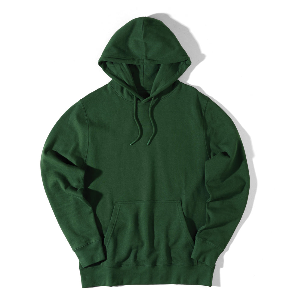 IQONIQ Rila Lightweight Hoodie aus recycelter Baumwolle – forest green