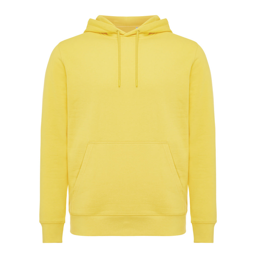 IQONIQ Rila Lightweight Hoodie aus recycelter Baumwolle – gelb