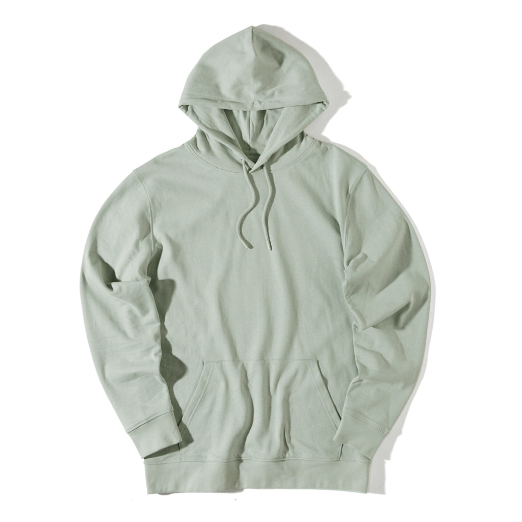 IQONIQ Rila Lightweight Hoodie aus recycelter Baumwolle – Iceberg green