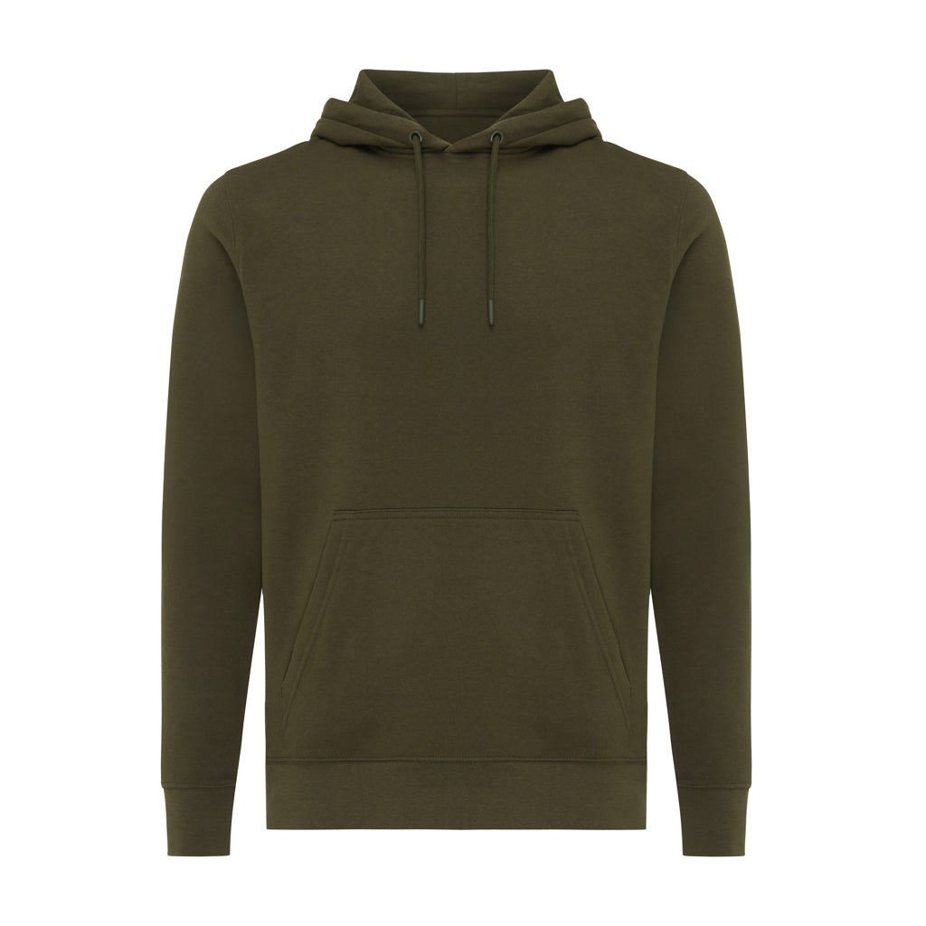 IQONIQ Rila Lightweight Hoodie aus recycelter Baumwolle – khaki