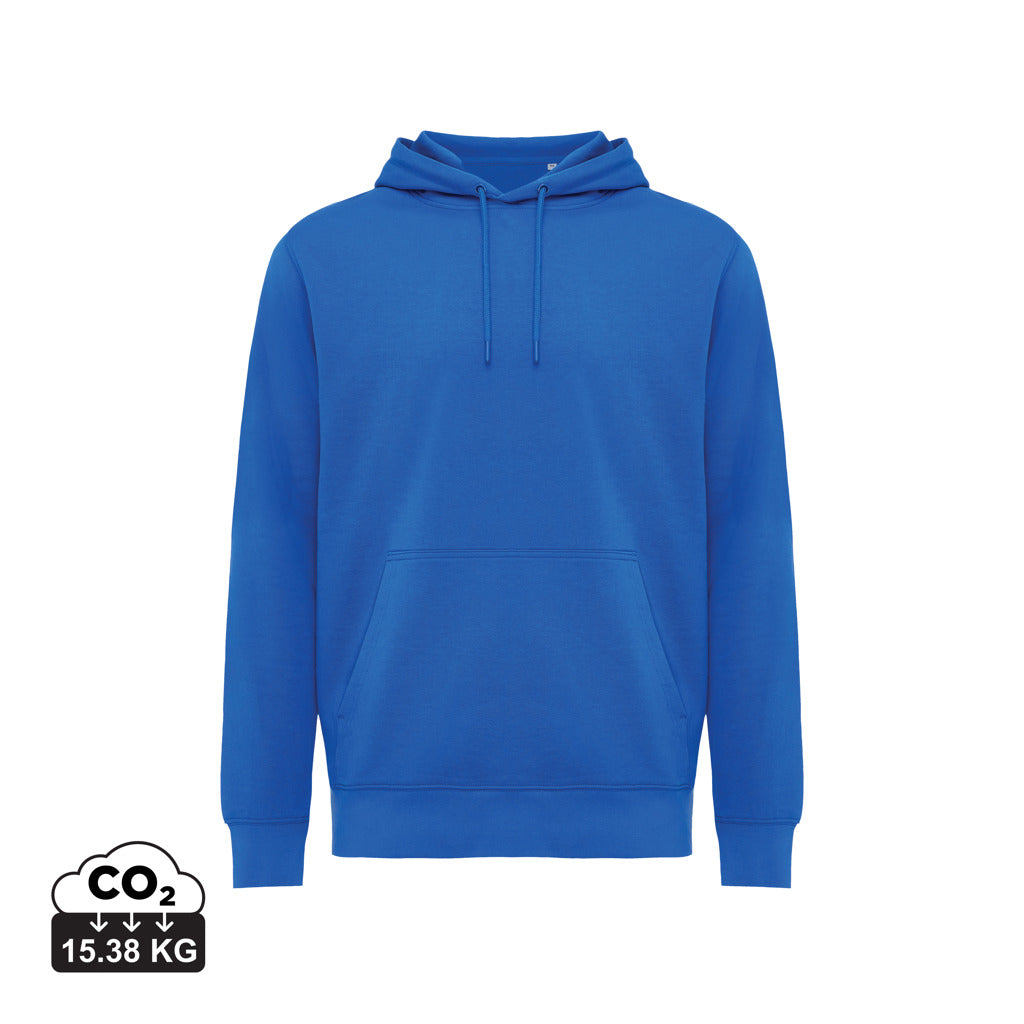 IQONIQ Rila Lightweight Hoodie aus recycelter Baumwolle – Königsblau