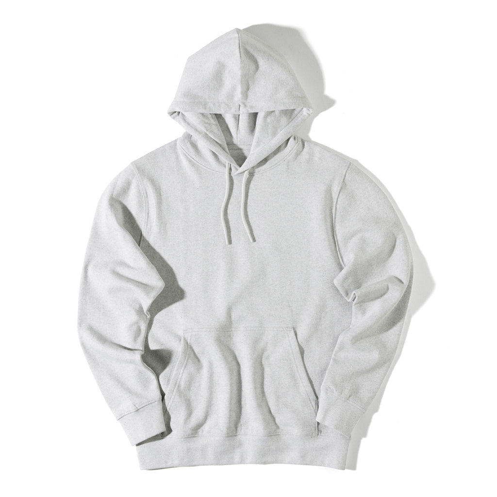IQONIQ Rila Lightweight Hoodie aus recycelter Baumwolle – light heather grey