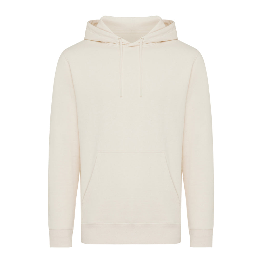 IQONIQ Rila Lightweight Hoodie aus recycelter Baumwolle – natural raw
