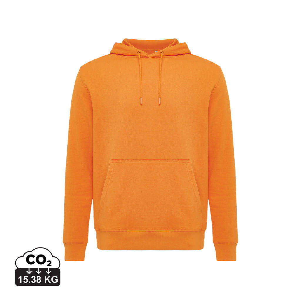 IQONIQ Rila Lightweight Hoodie aus recycelter Baumwolle – orange