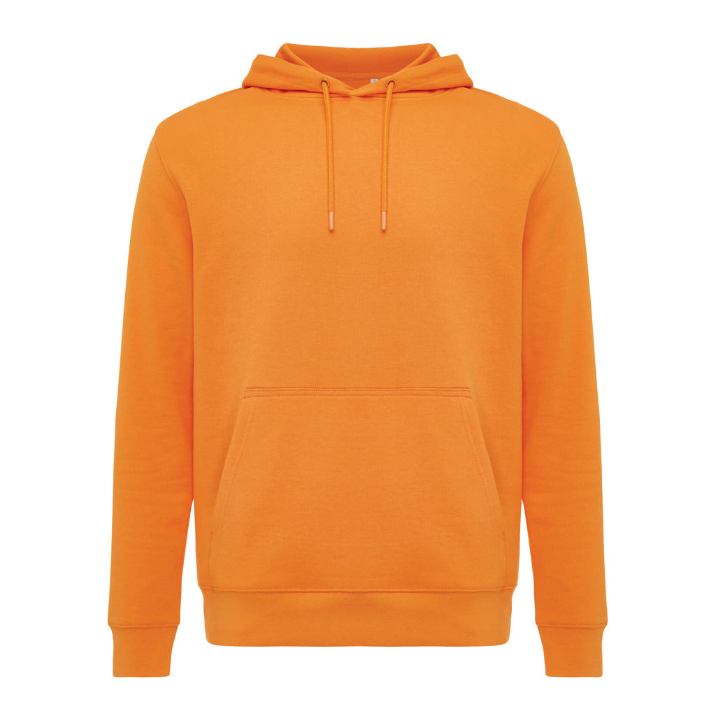IQONIQ Rila Lightweight Hoodie aus recycelter Baumwolle – orange