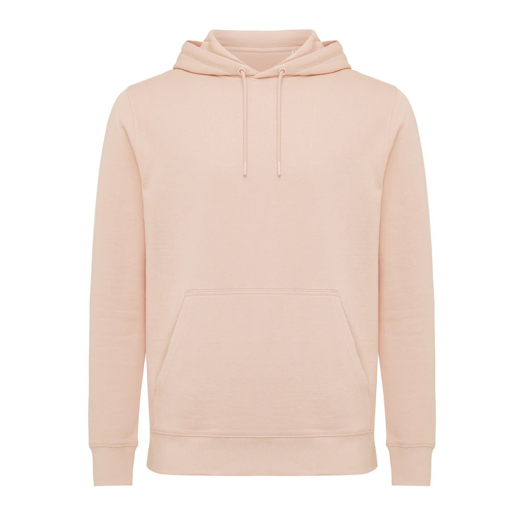 IQONIQ Rila Lightweight Hoodie aus recycelter Baumwolle – peach nectar