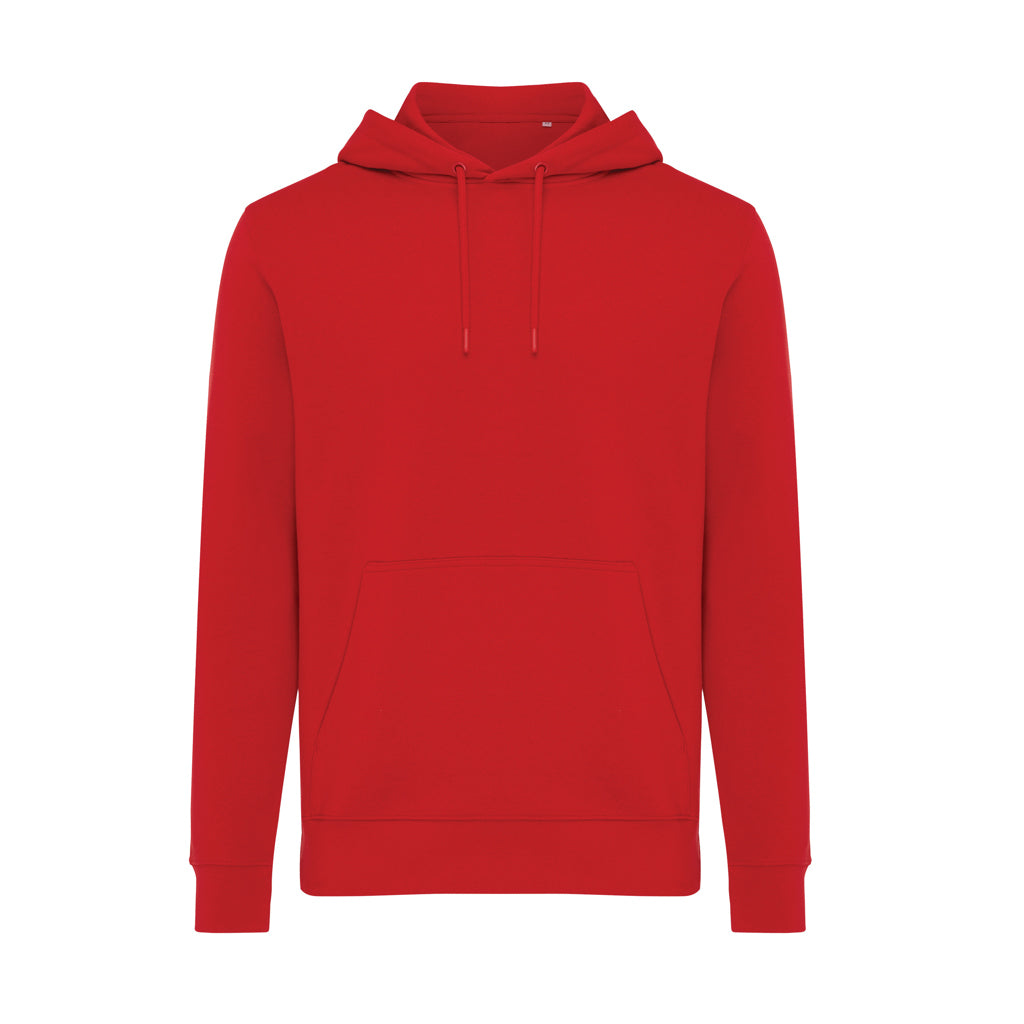 IQONIQ Rila Lightweight Hoodie aus recycelter Baumwolle – rot