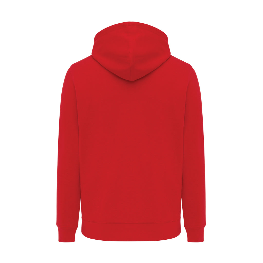 IQONIQ Rila Lightweight Hoodie aus recycelter Baumwolle – rot