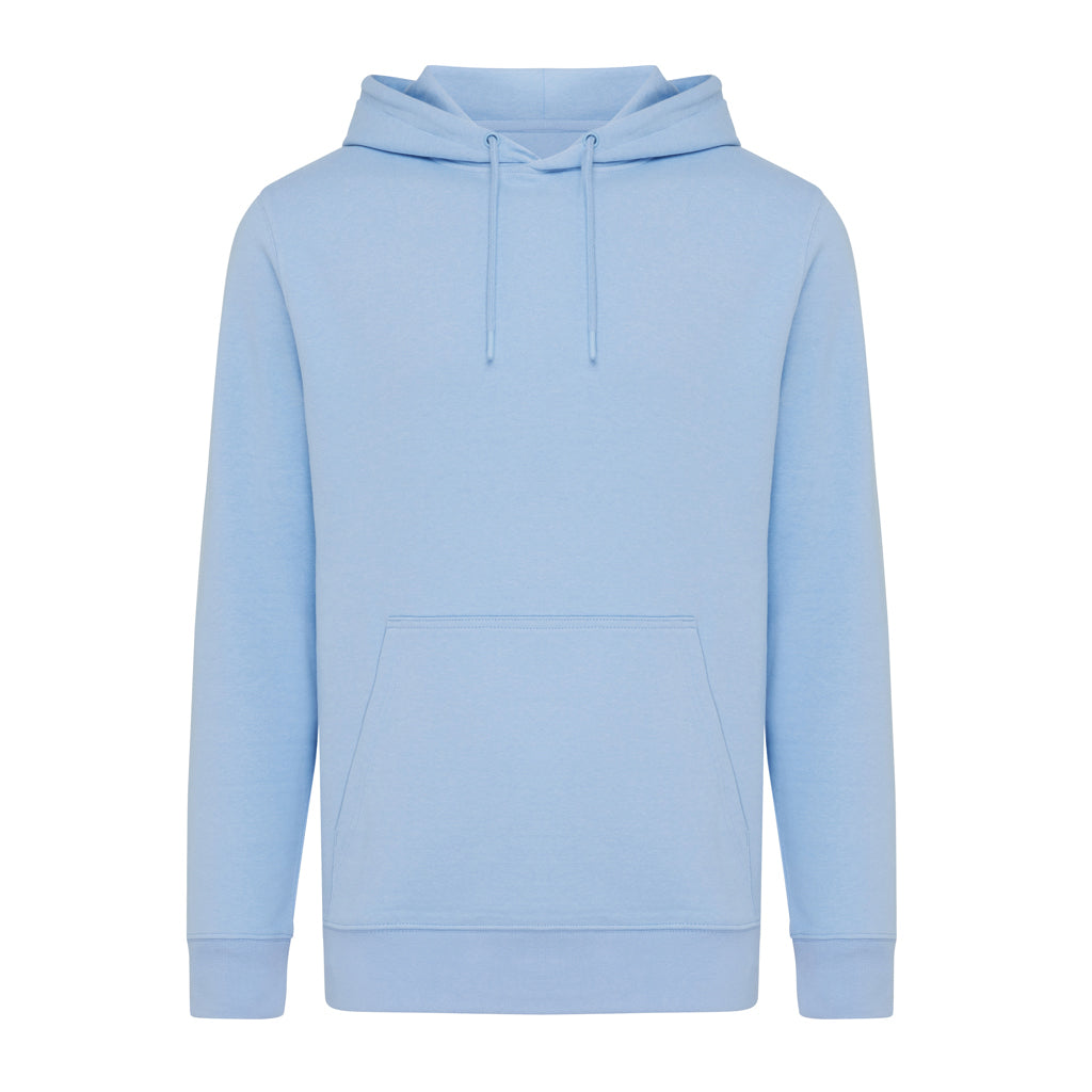 IQONIQ Rila Lightweight Hoodie aus recycelter Baumwolle – sky blue