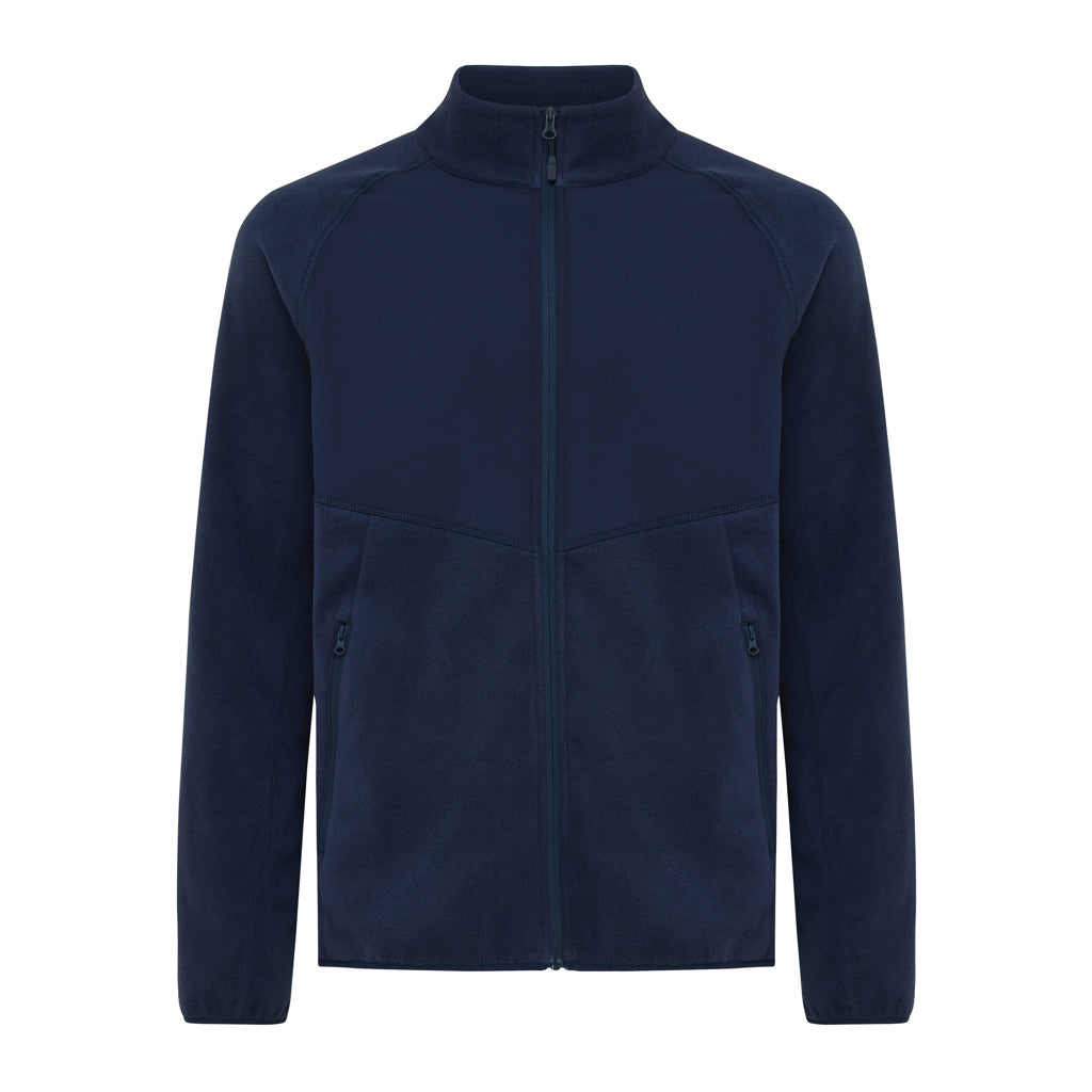 IQONIQ Talung Mikrofleece Jacke aus recyceltem Polyester – navy blau