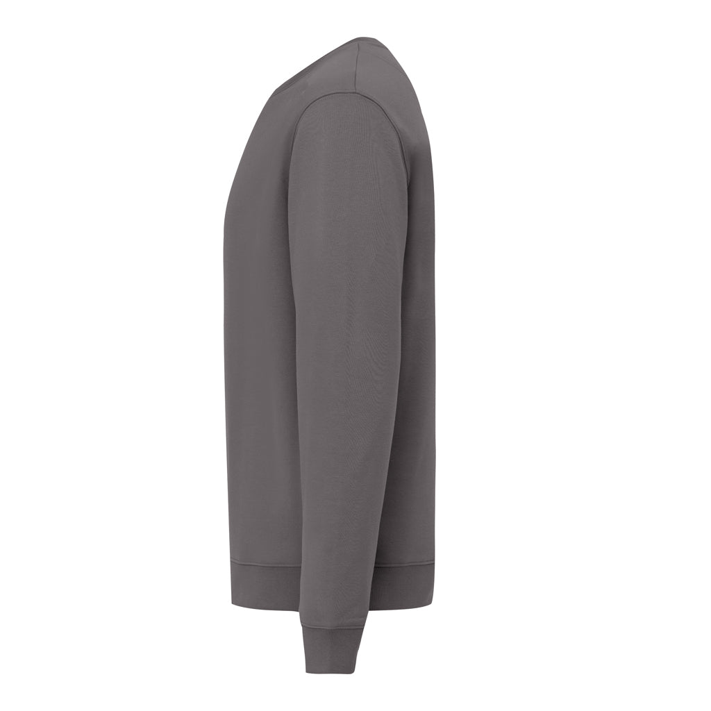 IQONIQ Torla Rundhals-Pullover aus recycelter Baumwolle – anthrazit