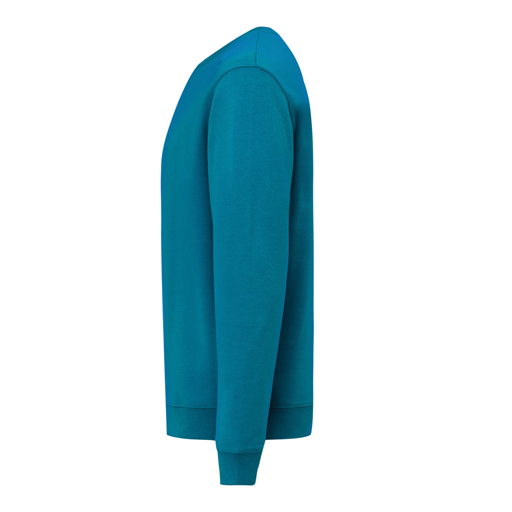 IQONIQ Torla Rundhals-Pullover aus recycelter Baumwolle – dark teal