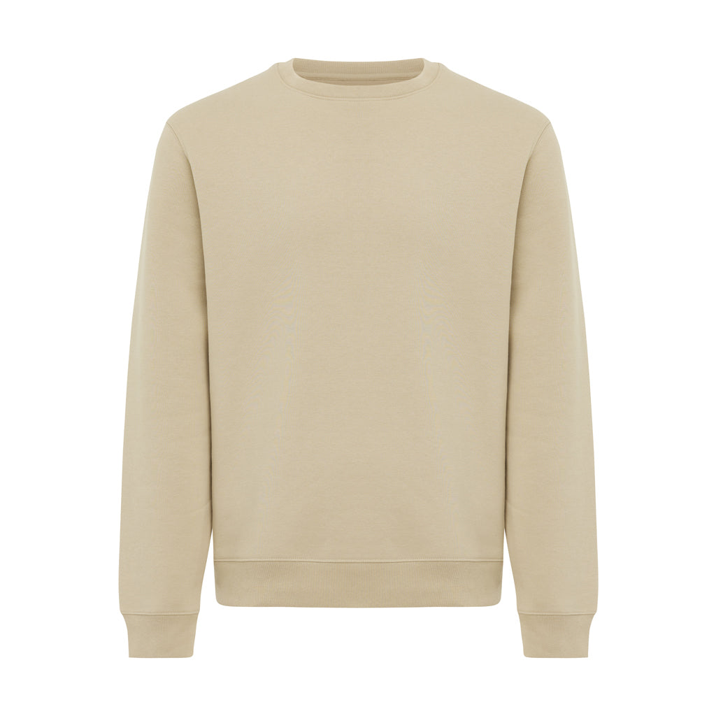 IQONIQ Torla Rundhals-Pullover aus recycelter Baumwolle – desert
