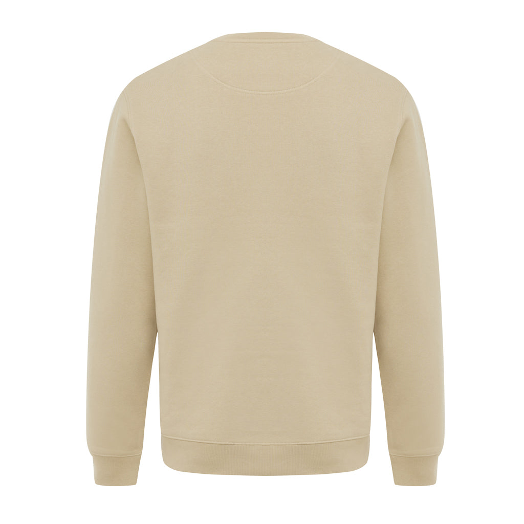 IQONIQ Torla Rundhals-Pullover aus recycelter Baumwolle – desert